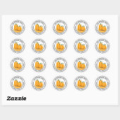 Étiquette d'adresse de retour pour citrouilles de (Feuille)