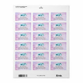 Étiquette d'adresse de retour pour détaillant auto (Feuille entière)