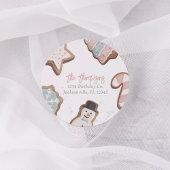 Étiquette d'adresse de retour pour deux jours d'an