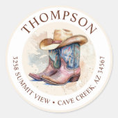 Étiquette d'adresse de retour pour fille avec Casq (Devant)