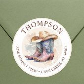 Étiquette d'adresse de retour pour fille avec Casq