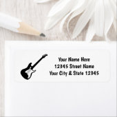 Étiquette d'adresse de retour pour guitariste (En situation)