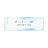 Étiquette d'adresse de retour pour un Mariage mode (Devant)