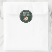 Étiquette d'adresse de retour pour un Noël vert av (Sac)