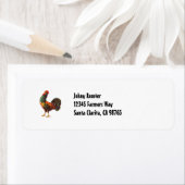 Étiquette d'adresse de retour rétrospective person (En situation)