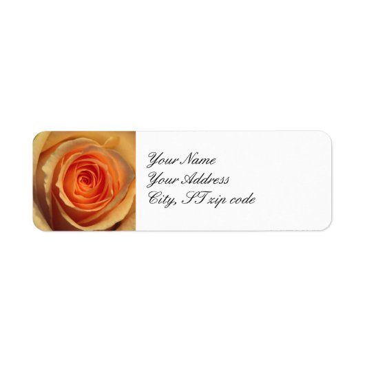 Étiquette d'adresse de retour rose jaune (Devant)