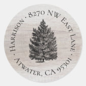 Étiquette d'adresse de retour Russe Christmas Tree (Devant)