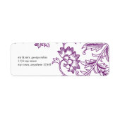 Étiquette d'adresse de retour rustique chic (Devant)