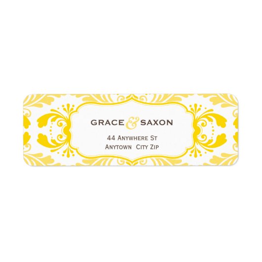 ÉTIQUETTE D'ADRESSE DE RETOUR :: savvy 1L (Devant)