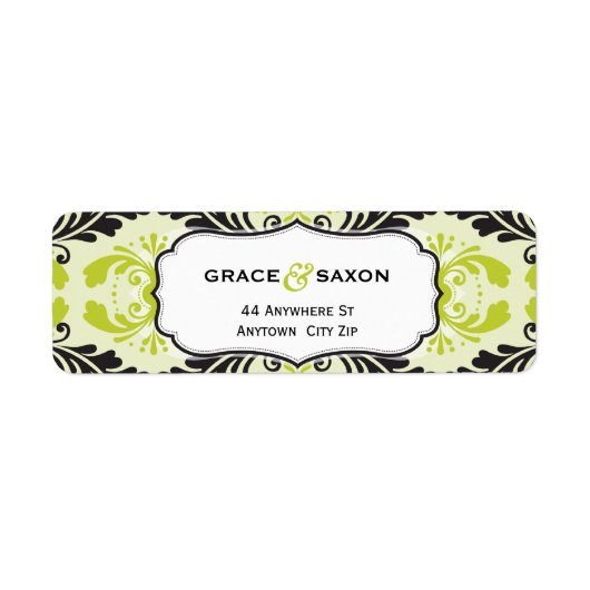 ÉTIQUETTE D'ADRESSE DE RETOUR :: savvy 2L (Devant)