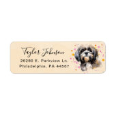 Étiquette d'adresse de retour Shih Tzu (Devant)