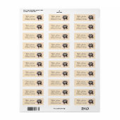 Étiquette d'adresse de retour Shih Tzu (Feuille entière)