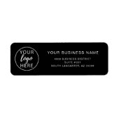 Étiquette d'adresse de retour simple (Devant)