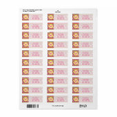 Étiquette d'adresse de retour Summer Sweets (Feuille entière)