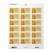 Étiquette d'adresse de retour Sun (Feuille entière)