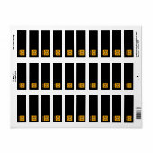 Étiquette d'adresse de retour Trump/Snowflake (Feuille entière)