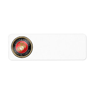 Étiquette d'adresse de retour USMC