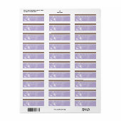 ÉTIQUETTE D'ADRESSE DE RETOUR :: verve 5L (Feuille entière)