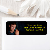 étiquette d'adresse de retour Victor Neil Jones (En situation)