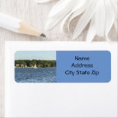 ÉTIQUETTE D'ADRESSE DE RETOUR "VIVRE AU LAC" (En situation)