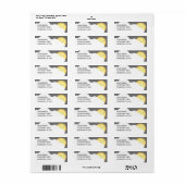 Étiquette d'adresse de retour Vous êtes mon soleil (Feuille entière)