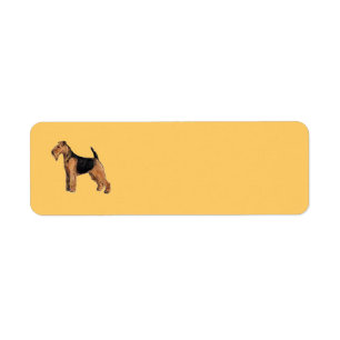 Étiquette d'adresse de retour Welsh Terrier