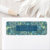 ÉTIQUETTE D'ADRESSE DE RETOUR : WILLIAM MORRIS : A (En situation)