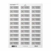 étiquette d'adresse de shower de mariage flocons d (Feuille entière)
