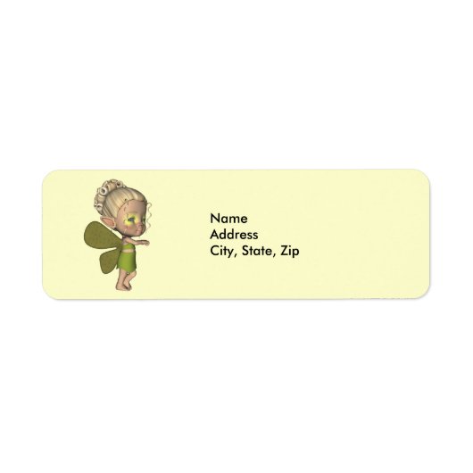 Étiquette d'adresse d'étranglement de papillon de (Devant)