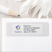 Étiquette d'adresse d'expédition de contestation d (En situation)