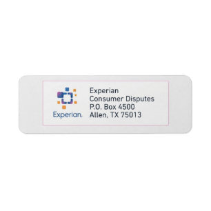 Étiquette d'adresse d'expédition de contestation d