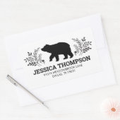 Étiquette d'adresse d'ours bûcheron (Enveloppe)