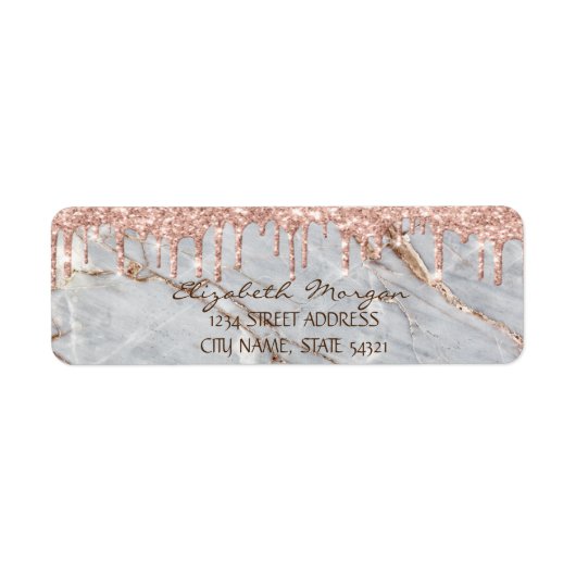 Étiquette d'adresse en pierre de marbre gris avec  (Devant)