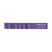 Étiquette d'adresse enveloppante rangée violette d (Individuel)