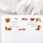 Étiquette d'adresse Feuilles d'Eucalyptus Terre de (En situation)