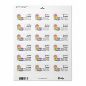 🌈 Étiquette d'adresse Flourish Together (Feuille entière)