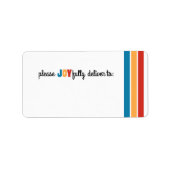 Étiquette d'adresse joyeux (Devant)