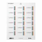 Étiquette d'adresse joyeux (Feuille entière)