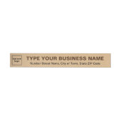Étiquette d'adresse marron clair à enrouler pour u (Individual)