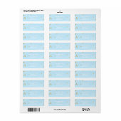 Étiquette d'adresse moderne points de confettis bl (Feuille entière)