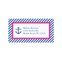Étiquette d'adresse nautique