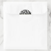 Étiquette d'adresse noir et blanc Zèbre (Sac)