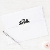 Étiquette d'adresse noir et blanc Zèbre (Enveloppe)