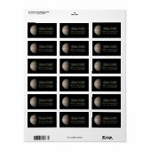 Étiquette d'adresse personnalisée avec Jupiter (Feuille entière)