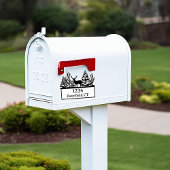 Étiquette d'adresse personnalisée pour cerfs et ar