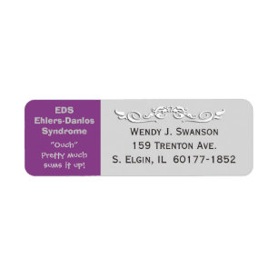 Étiquette d'adresse postale EDS Syndrome d'Ehlers-