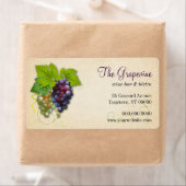 Étiquette d'affaires de vigne (En situation)