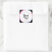 Étiquette d'affaires personnalisé noir et marbre c (Sac)