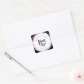 Étiquette d'affaires personnalisé noir et marbre c (Enveloppe)