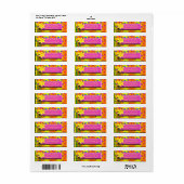 Étiquette Daffodique Adresse de retour (Feuille entière)